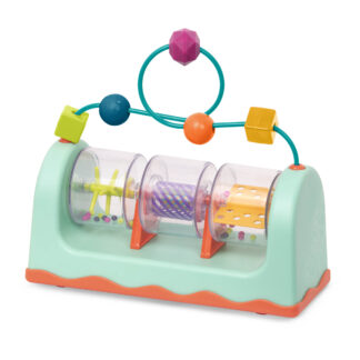 Kolorowa zabawka manipulacyjna dla najmłodszych marki B.Toys.