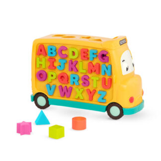 Autobus z alfabetem do nauki literek dla dzieci